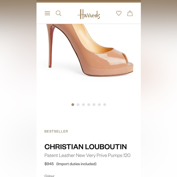 NIB CHRISTIAN LOUBOUTIN Patent Leather Privé Open Toe Pump 120 - Picture 16 of 16